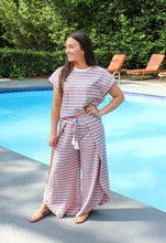 Load image into Gallery viewer, Rainbow Striped Top/Bottom Set
