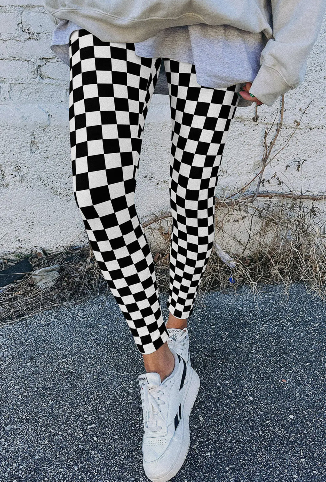 B/W Checkered Leggings