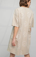 Load image into Gallery viewer, SMILE Tshirt Dress - Khaki
